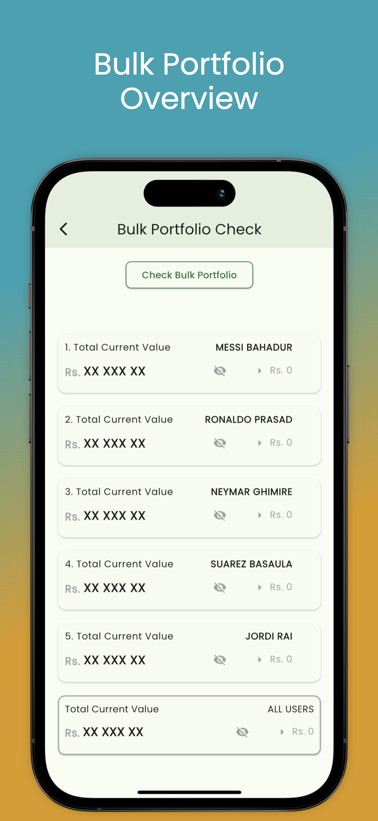 Bulk Portfolio Check