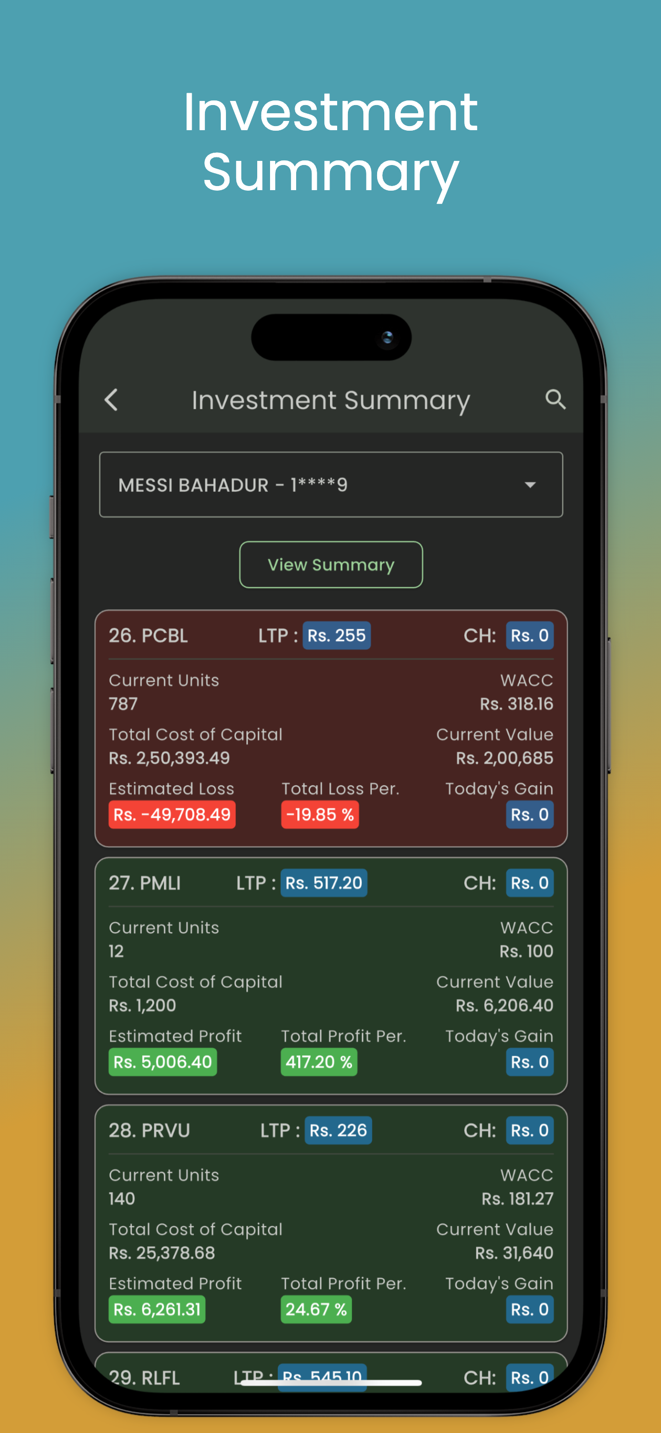 Investment Summary